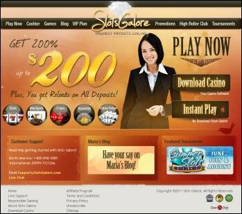 Slots Galore Casino Screen Shot